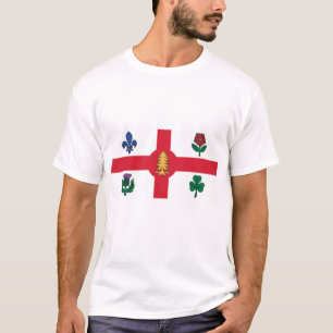 Camiseta com a Bandeira de Montreal, Canadá