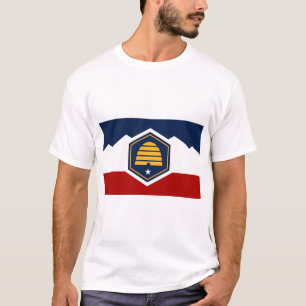 Camiseta com a Bandeira de Utah, EUA