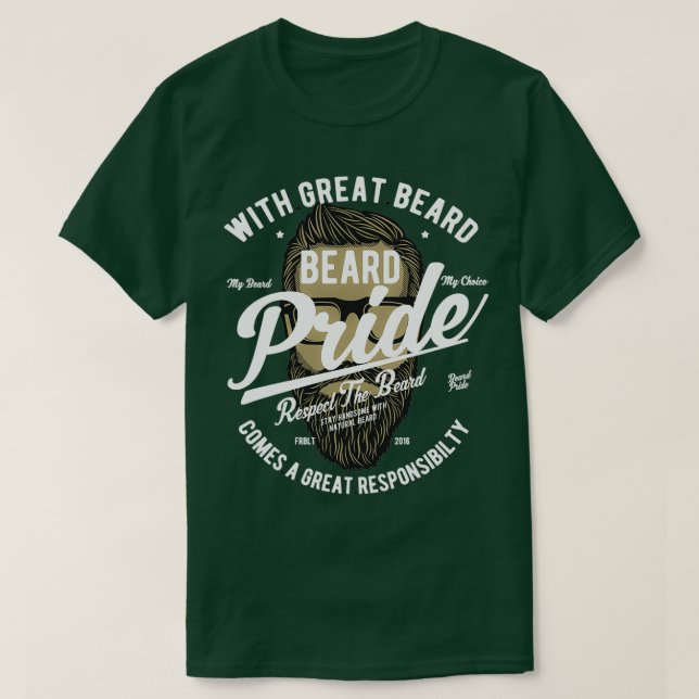 Camiseta Com a barba do Excelente vem a responsabilidade do (Frente do Design)