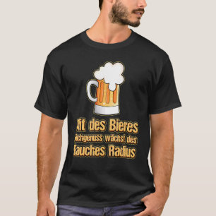 Camiseta Com A Cerveja O Alto Prazer Cresce O Abdômen Radi