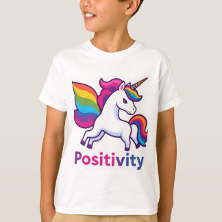 Camiseta com Adesivo de Positividade Mágica