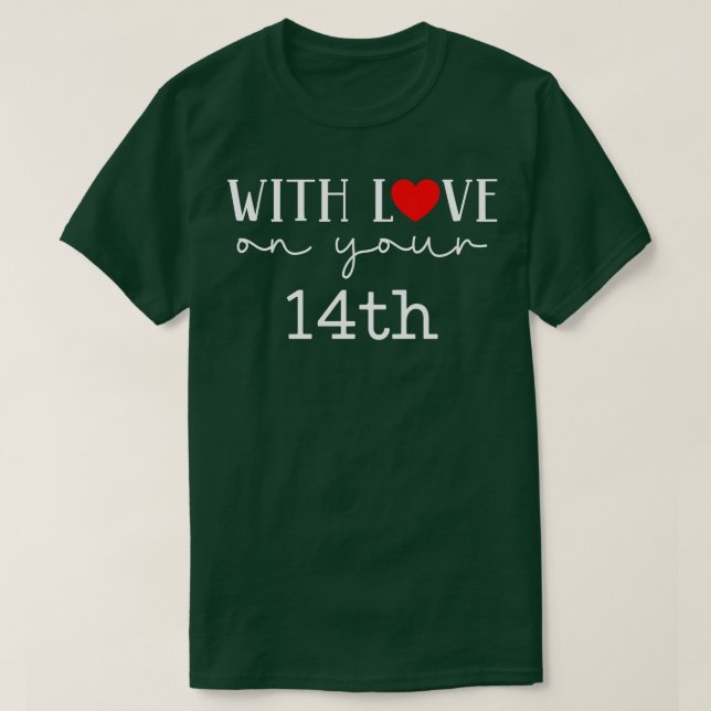 Camiseta Com Amor Na Sua 14 (Frente do Design)