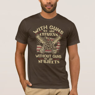 Camiseta Com Armas, Somos Cidadãos