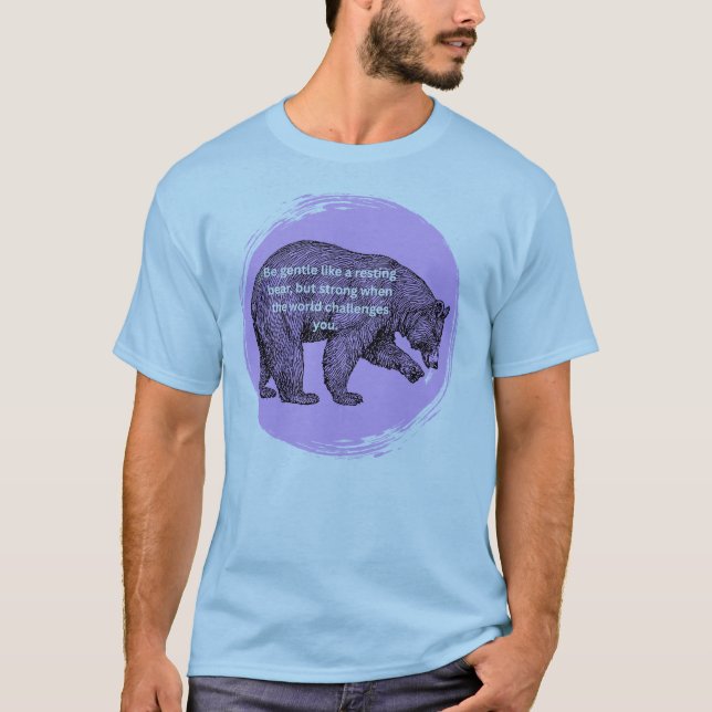 Camiseta com arte de urso (Frente)
