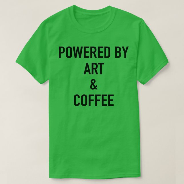 Camiseta Com Arte E Café (Frente do Design)