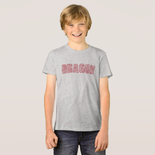 Camiseta com Arte Gráfica 'DRAGÃO' em Letras Maiús