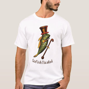 Camiseta com as características de peixe