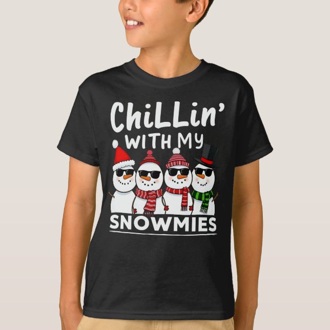 Camiseta Com As Minhas Neves Engraçadas Feliz Natal (Frente)