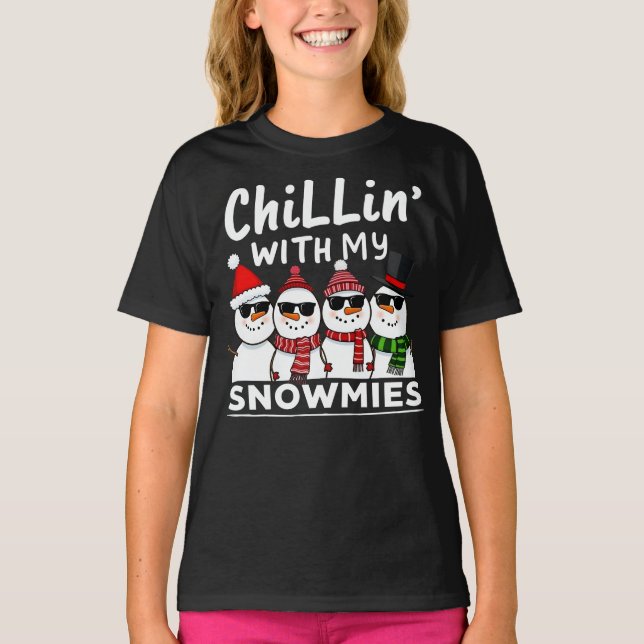 Camiseta Com As Minhas Neves Engraçadas Feliz Natal (Frente)