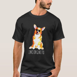 Camiseta Com Aviator Sunglass Corgi