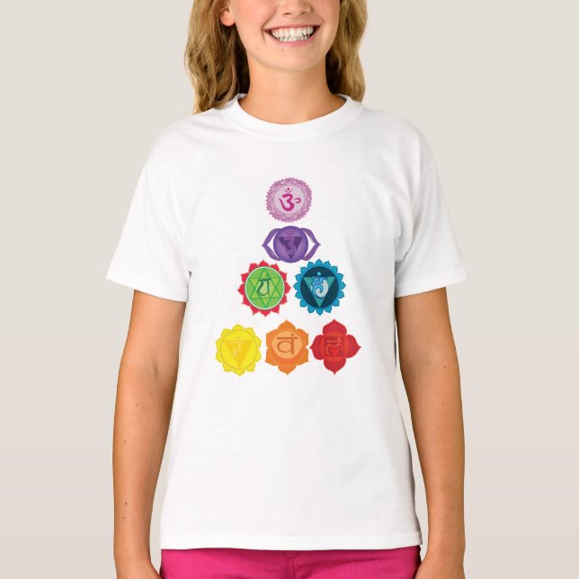 Camiseta com Babado dos Sete Chakras (Frente)