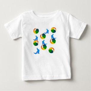Camiseta com Babados para Crianças Pequenas Verão,