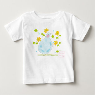 Camiseta com babados para meninas bebês da babyLai