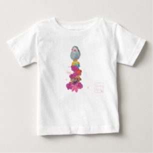 Camiseta com babados para meninas bebês da babyLai