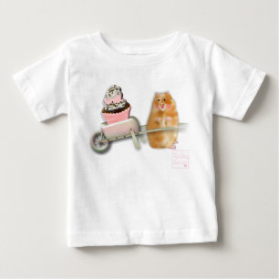 Camiseta com babados para meninas bebês da babyLai