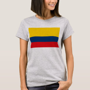 Camiseta com bandeira da Colômbia