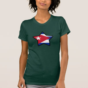 Camiseta com bandeira de Cuba