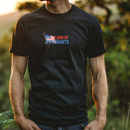 Camiseta com bandeira de protesto anti-Trump