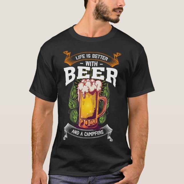 Camiseta Com Bebida E Campanhia, Bebida Ao Ar Exterior 1 (Frente)