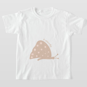 Camiseta com bela Borboleta Laranja minimalista
