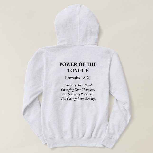 Camiseta Com Capuz (Verso do Design)