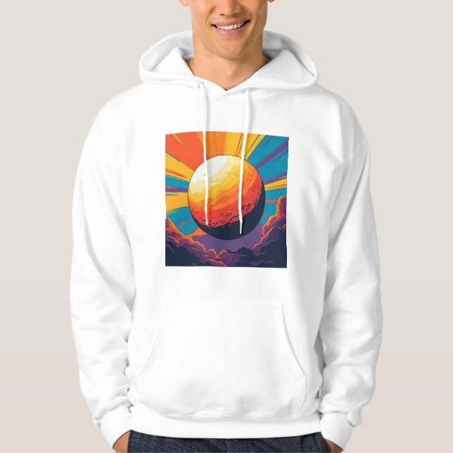 Camiseta com Capuz Celestial Sunset Masculina (Frente)
