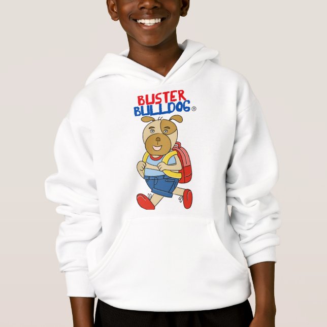 Camiseta com capuz de cachorro de desenho animado  (Frente)