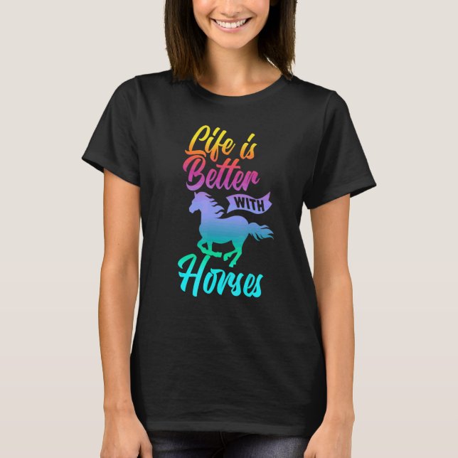 Camiseta Com Cavalos Fofo Cavalgada (Frente)