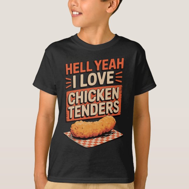 Camiseta Com certeza eu amo frango empanado _1  (Frente)