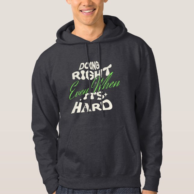 Camiseta com Citação de Fé Mesmo Quando É Difícil (Frente)