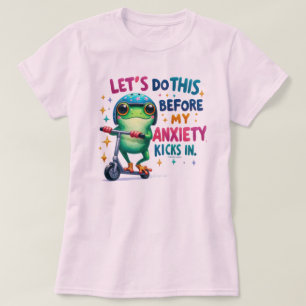 Camiseta com Citação Gráfica de Sapo Fofa Vamos Fa