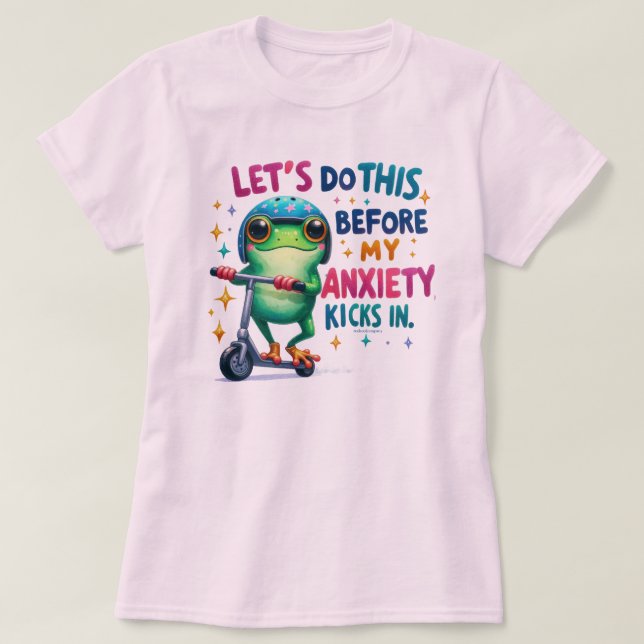 Camiseta com Citação Gráfica de Sapo Fofa Vamos Fa (Frente do Design)