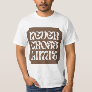 Camiseta com Citação Inspiradora Nunca Ultrapasse