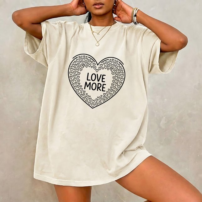 Camiseta com Citação Positiva de Coraçãozinho Fofo (Criador carregado)