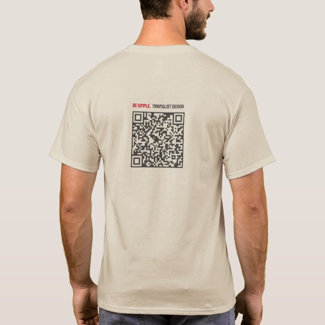Camiseta com Código QR (Verso)