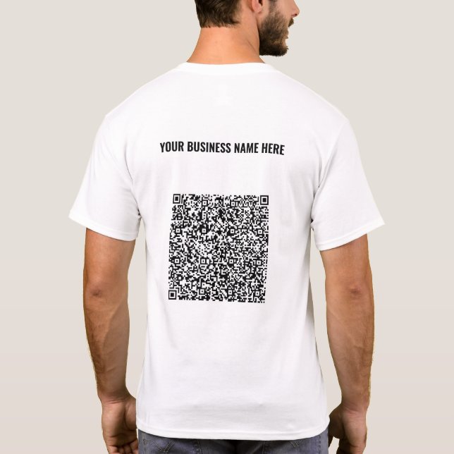 Camiseta com Código QR e Presente Promocional de N (Verso)