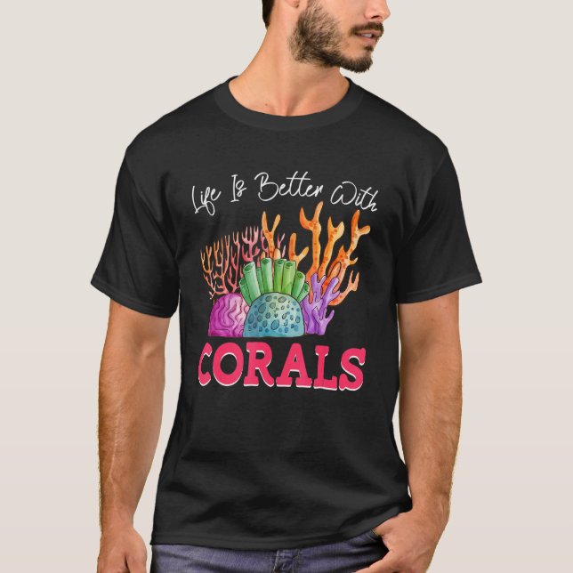 Camiseta Com corais Recifes de Coral Oceano (Frente)
