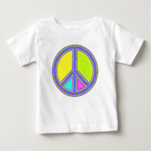 Camiseta Com Cores Preenchidas Sinal de PAZ 1