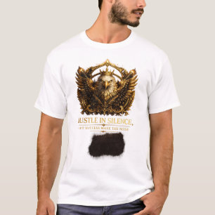 Camiseta com Crista de Agitação em Silêncio
