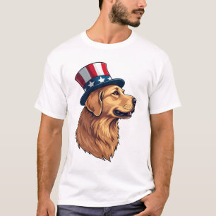 Camiseta com Crista Diagonal do Golden Retriever P