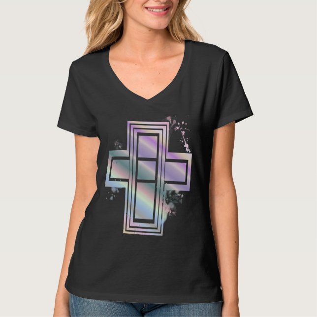 Camiseta com Cruz Grafite Super Pastel Goth (Frente)