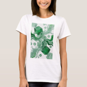 Camiseta com declaração de ARTE ABSTRATA Catchy Gr