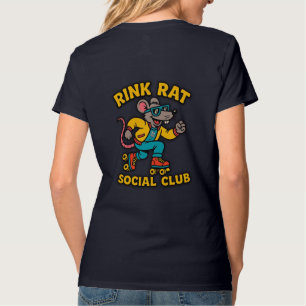 Camiseta com decote em V Rink Rat Social Club