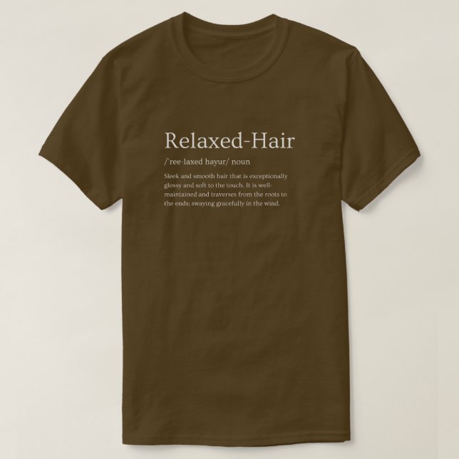 Camiseta com definição de apreciação de cabelo lis (Frente do Design)
