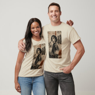 Camiseta com Desenho à Mão de Milão