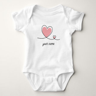 Camiseta com desenho de coração