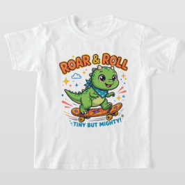 Camiseta com desenho de dinossauro