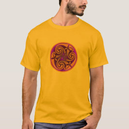 Camiseta com Desenho em Espiral de Arte Celta