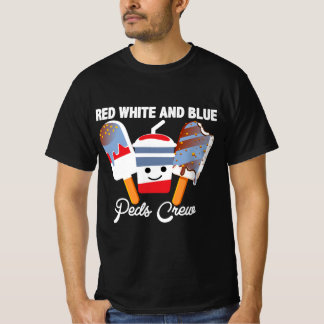 Camiseta com Design da Equipe Red White And Blue P