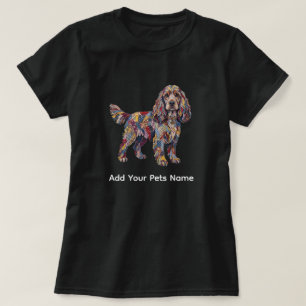 Camiseta com design de cão Cocker Spaniel fofo